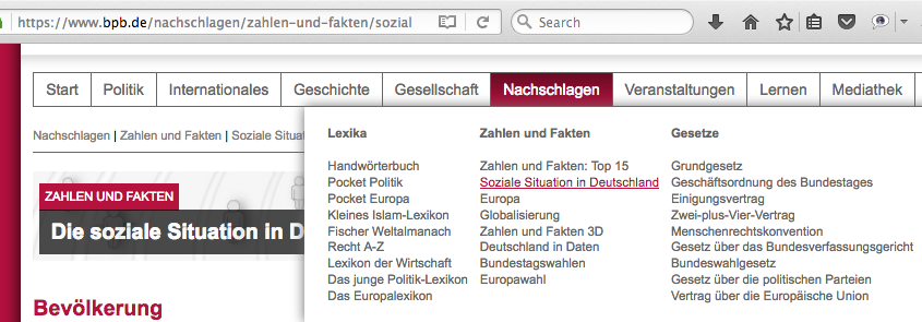 URL of Soziale Situation in
          Deutschland